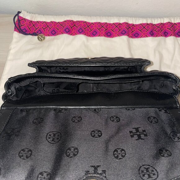 Tory Burch Marion Quilted Shoulder Bag (Black) - Picture 7 of 7